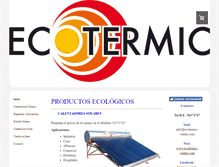 Tablet Screenshot of ecotermicsolar.com.mx